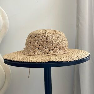 Vintage Floppy Straw Hat